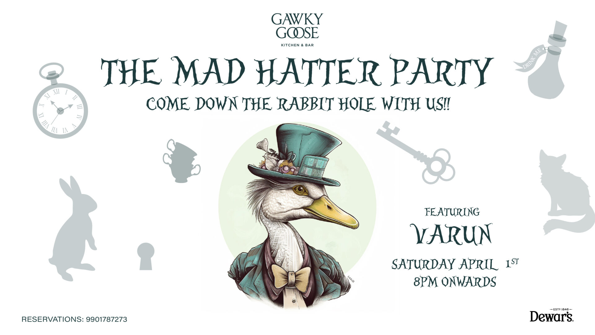 The Mad Hatter Party - Varun - 1st April